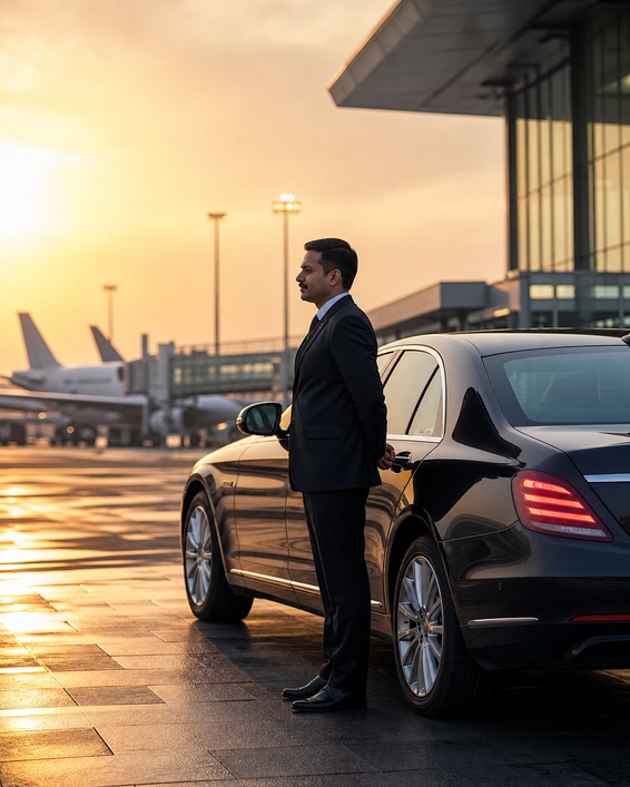 Delhi airport chauffeur arrival service for business travellers