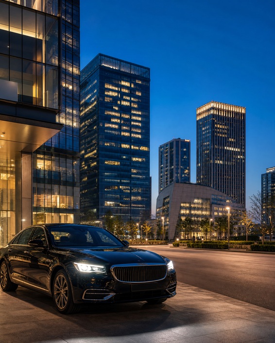 Delhi business district executive chauffeur transportation