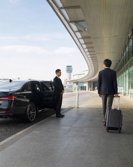 Professional airport chauffeur arrival service for Kyoto